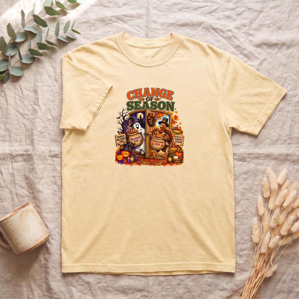 Change Season shirt | Halloween autumn pumpkins spooky tombstones