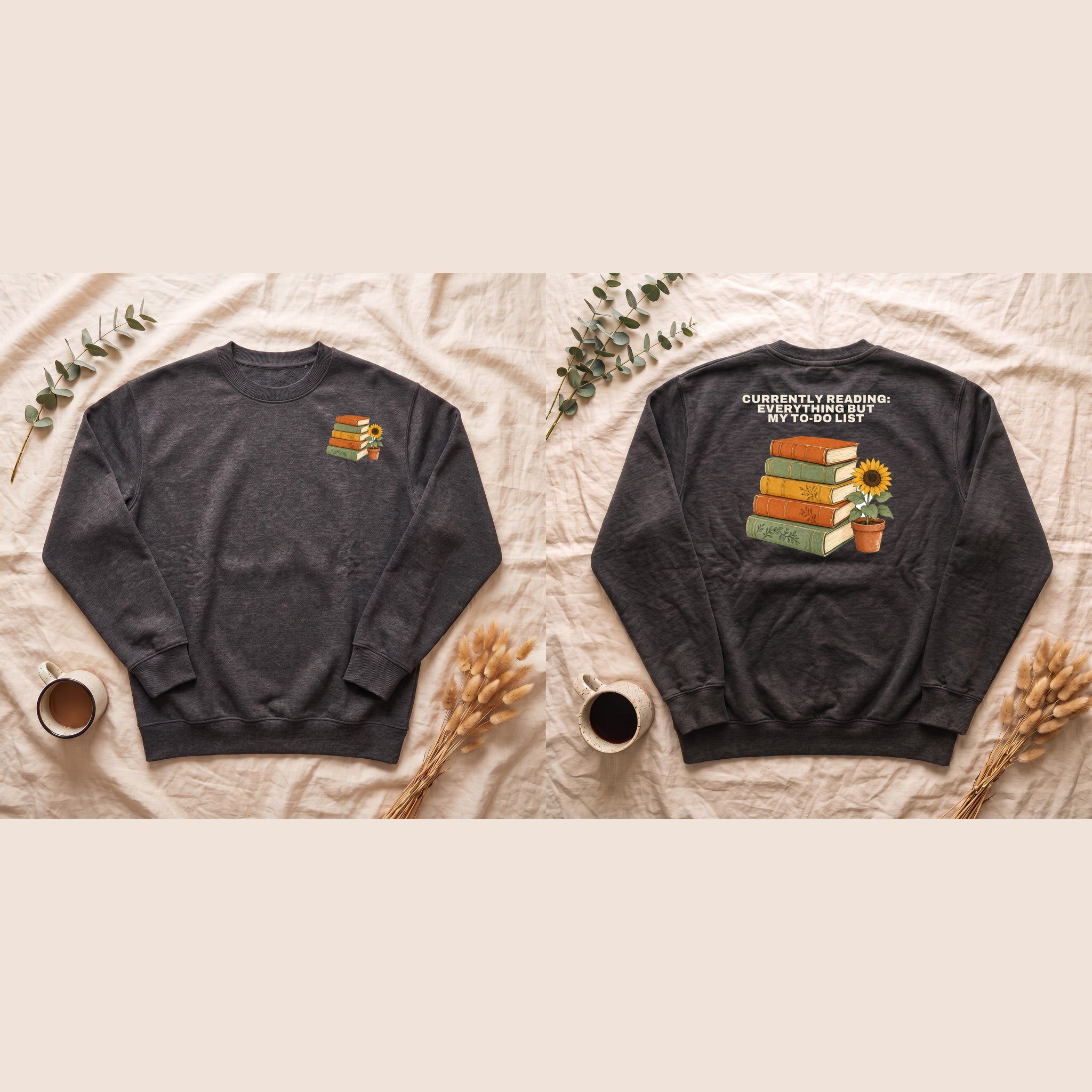 Currently Reading Everything But My To-Do List Shirt, Funny Bookish Tee, Book Lover Reader Gift