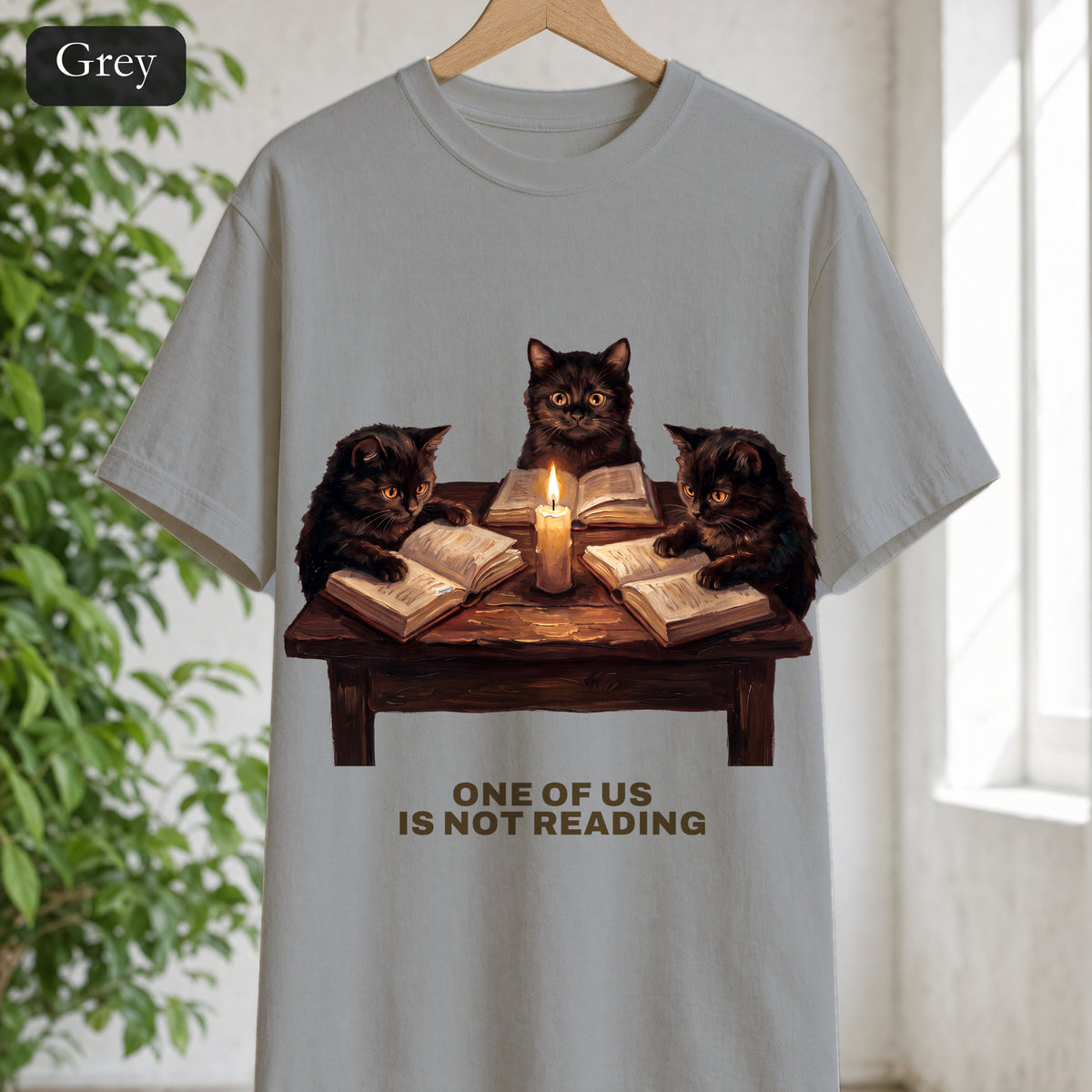 Book Club Cats Shirt, One Of Us Is Not Reading Tee, Funny Book Club Group Tee, Reader Cat Lover Gift