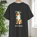 Dog Mom Shirt, Vibrant Painterly Dog Tee, Bold Dog Lover Gift, Colorful Dog Owner Sweatshirt