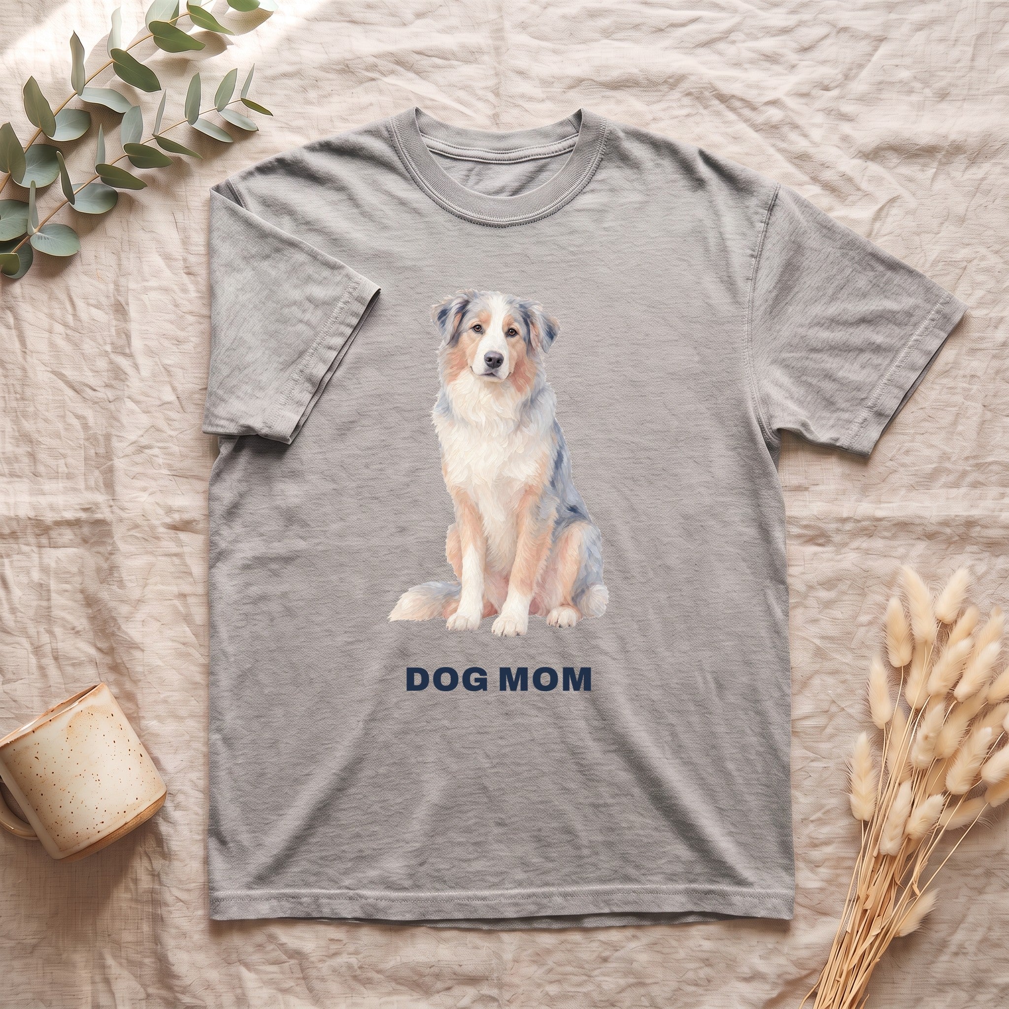 Dog Mom Shirt, Pastel Painterly Dog Tee, Cute Dog Lover Gift, Dog Owner Sweatshirt for Her