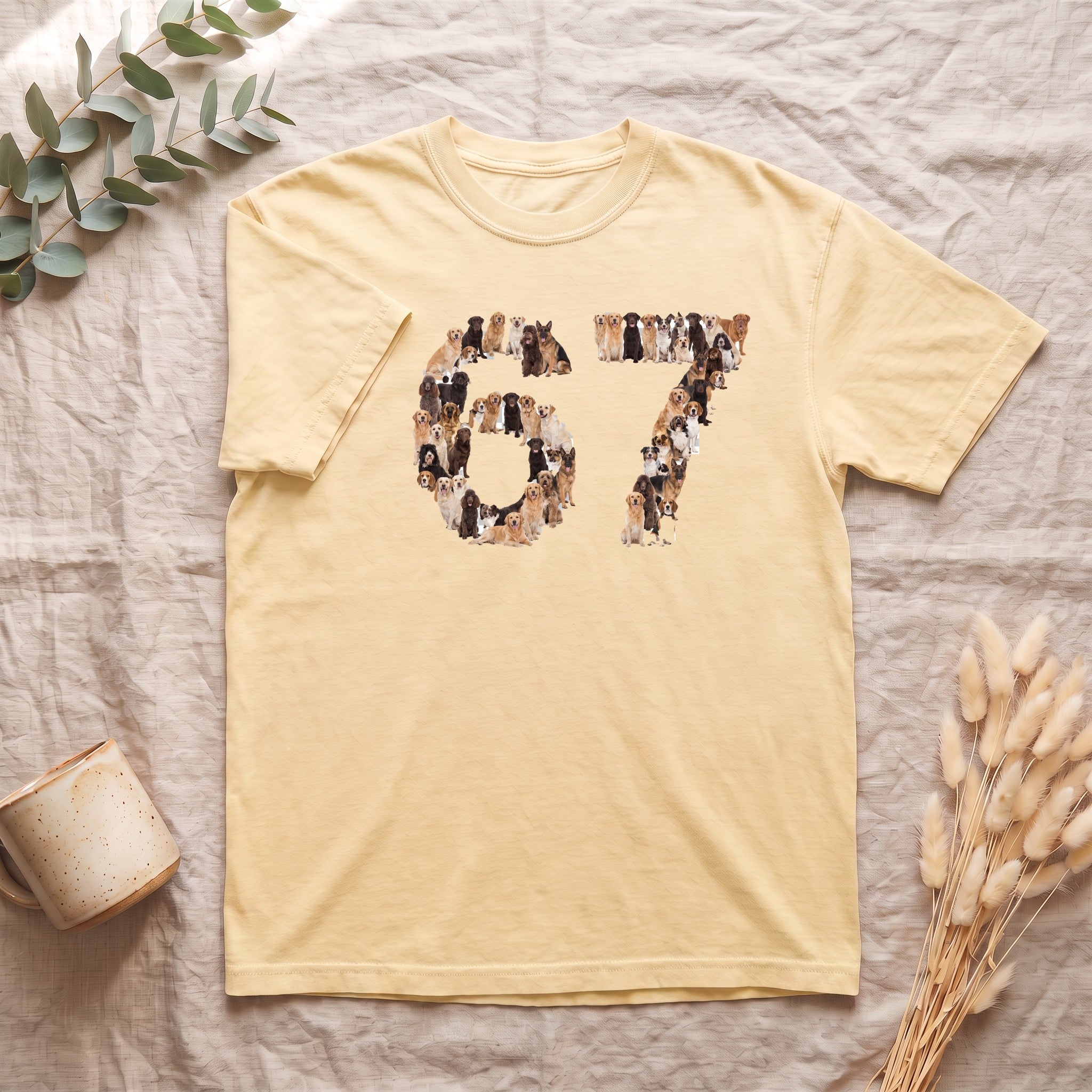 67 Dogs Shirt, Funny 67 Meme Dog Tee, Trendy Dog Number Gift, Dog Lover Sweatshirt