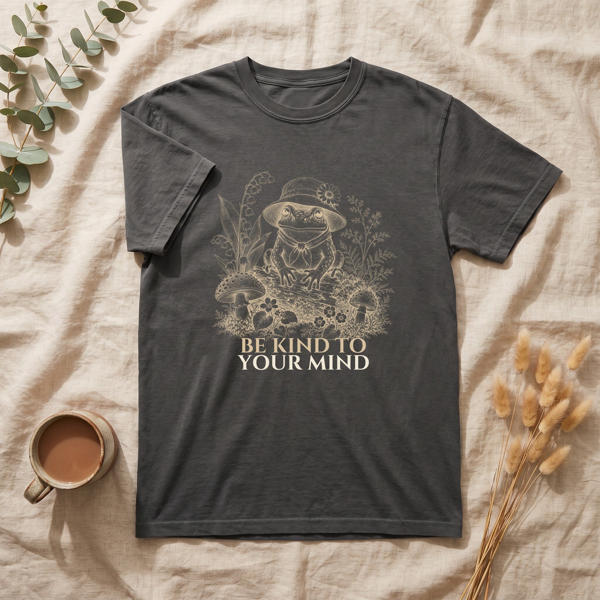 Be Kind To Your Mind Shirt, Cute Frog Tee, Mental Health Awareness Gift, Kawaii Frog Sweatshirt