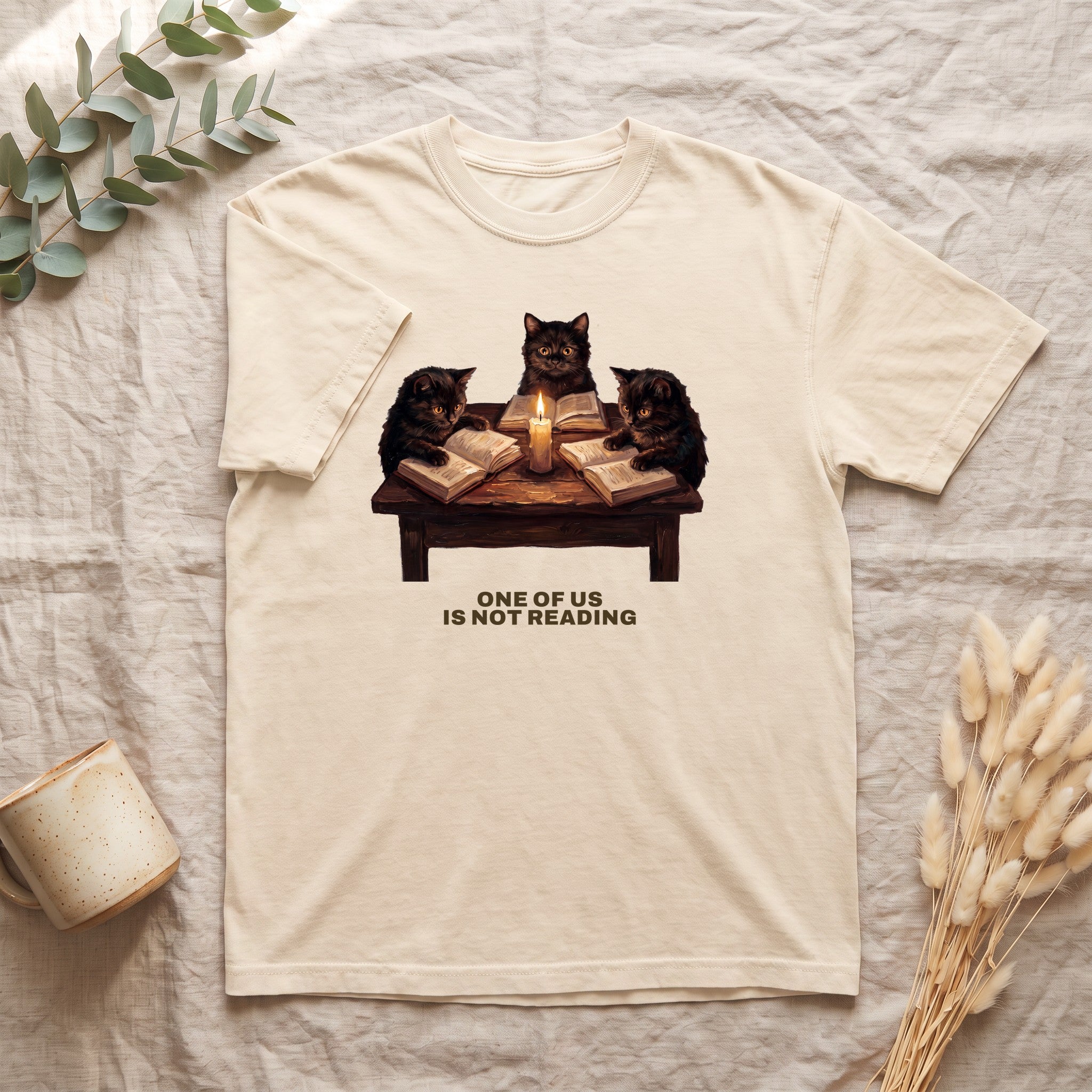 Book Club Cats Shirt, One Of Us Is Not Reading Tee, Funny Book Club Group Tee, Reader Cat Lover Gift