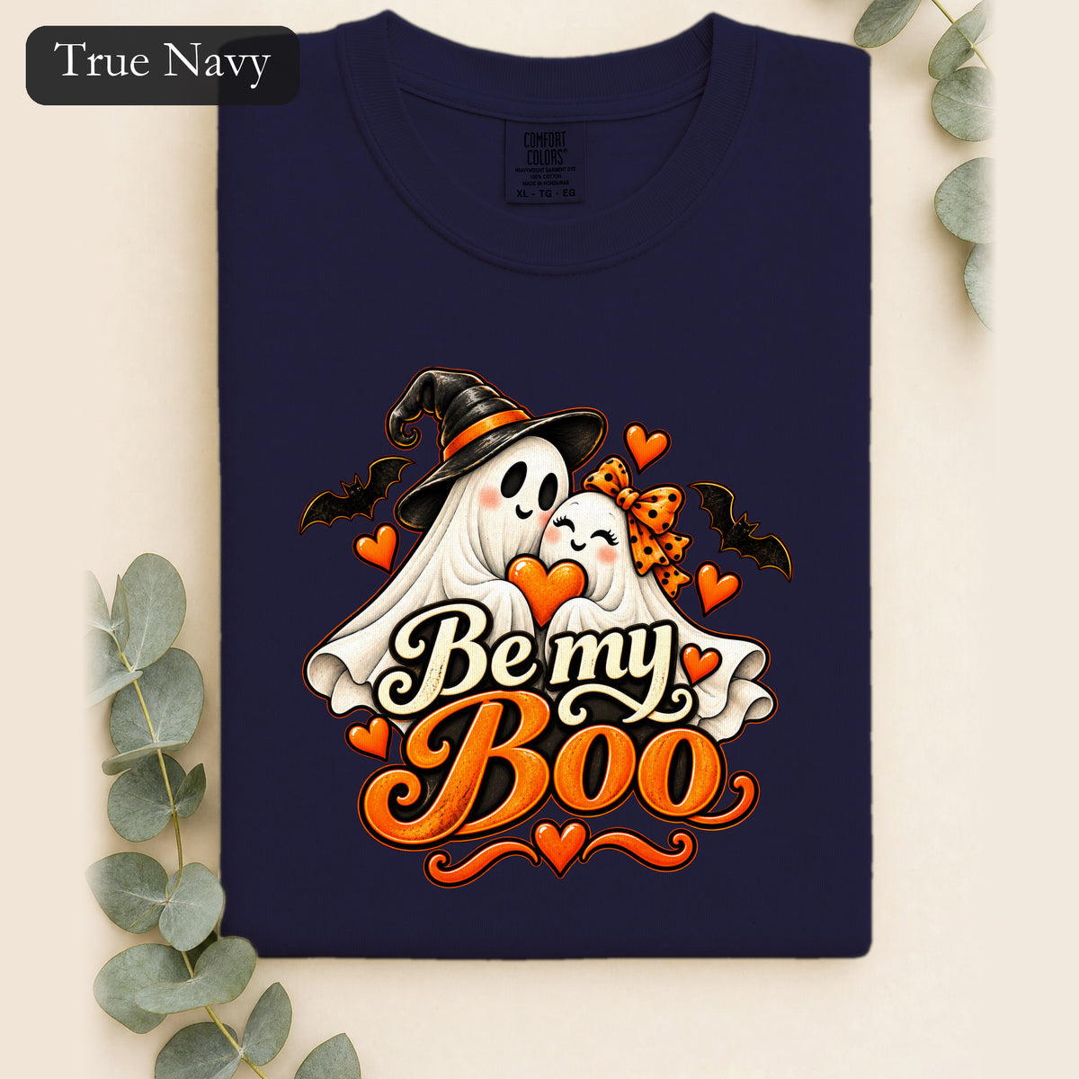 Be My Boo ghost couple Shirt | Halloween spooky hearts