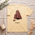 Nope Ghost & Black Cat Shirt, Cozy Halloween Introvert Tee, Homebody Ghost Tee, Funny Spooky Season Cat Lover Gift