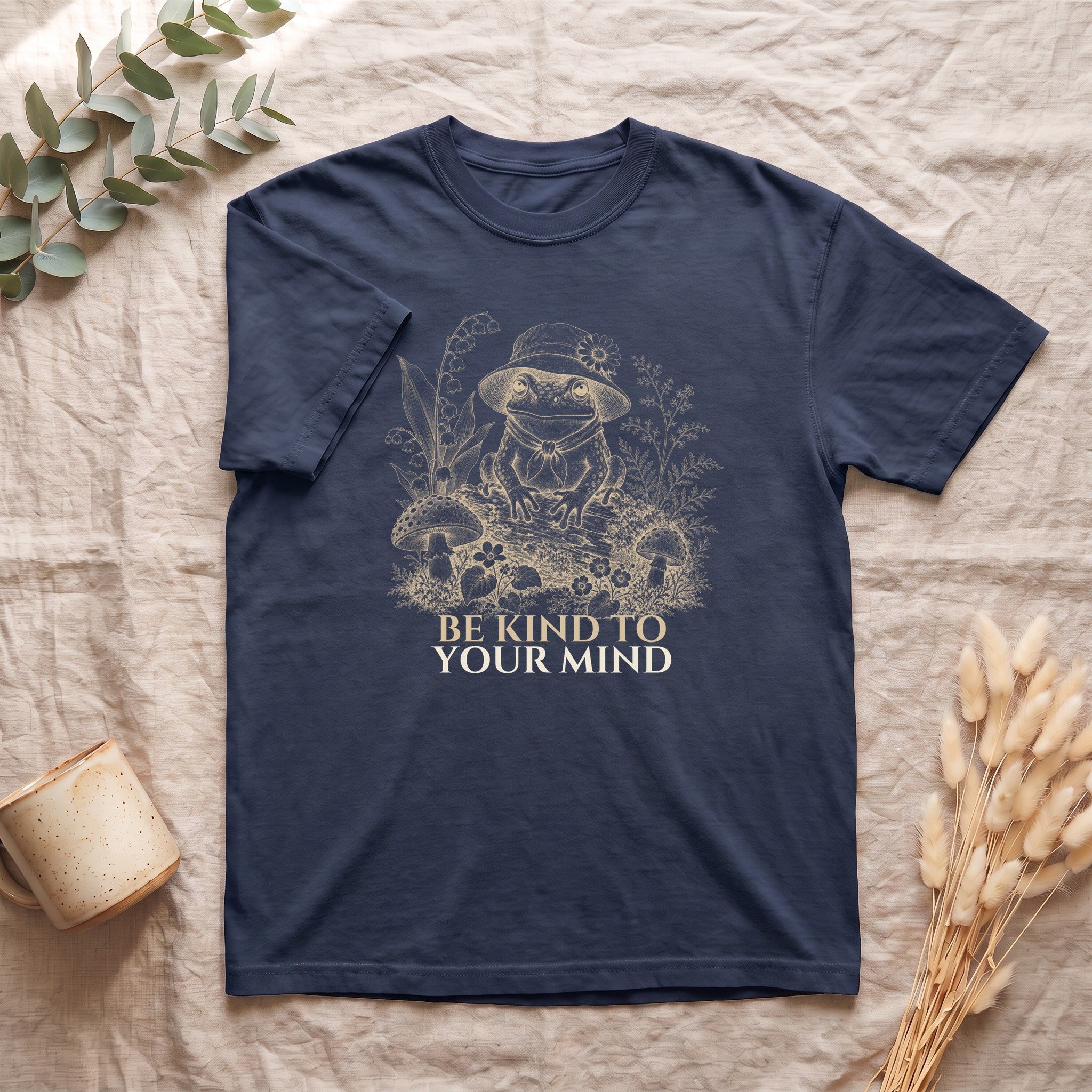 Be Kind To Your Mind Shirt, Cute Frog Tee, Mental Health Awareness Gift, Kawaii Frog Sweatshirt
