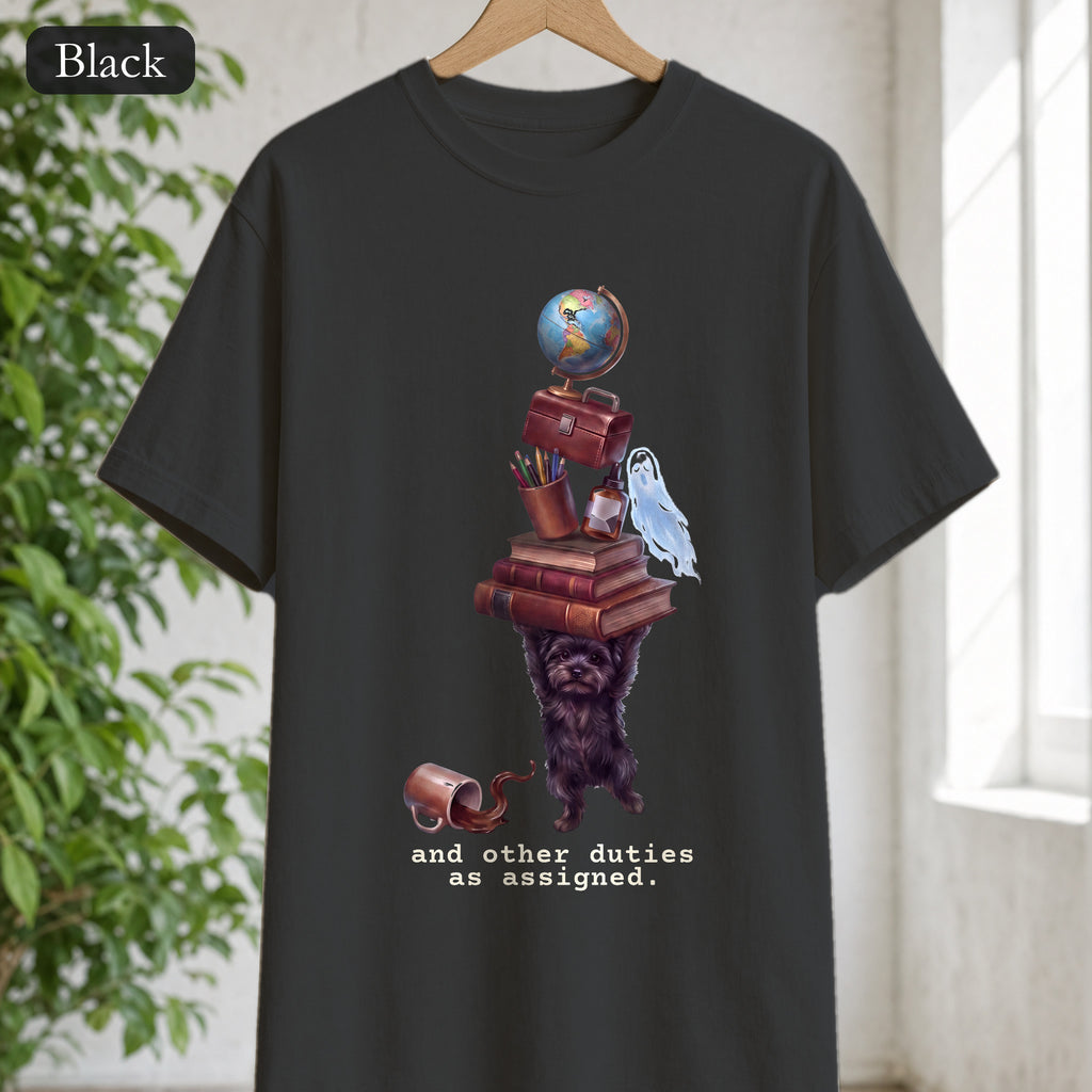 And Other Duties As Assigned Shirt, Funny Paraprofessional Tee, School Staff Dog Tee, Teacher and Teacher Aide Gift