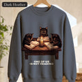 Book Club Cats Sweatshirt, One Of Us Is Not Reading Crewneck, Funny Book Club Group Sweatshirt, Reader Cat Lover Gift
