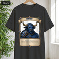 Minotaur Never Asks for Directions Shirt, Funny RPG Stat Card Tee, Tabletop Gamer D20 Gift, Fantasy Dungeon Sweatshirt