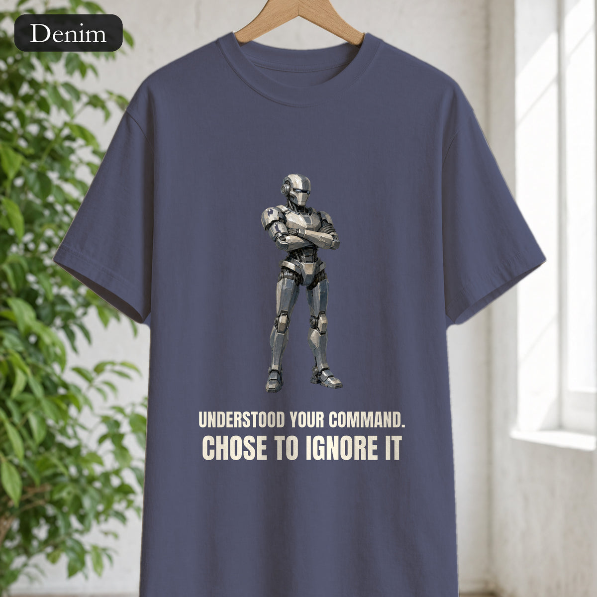Understood Your Command Chose to Ignore It Shirt, Funny AI Robot Tee, Sarcastic Tech Programmer Gift, Sci-Fi Sweatshirt
