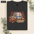 Warm & Cozy Cabin Window Shirt | Winter Lodge Plaid Decor