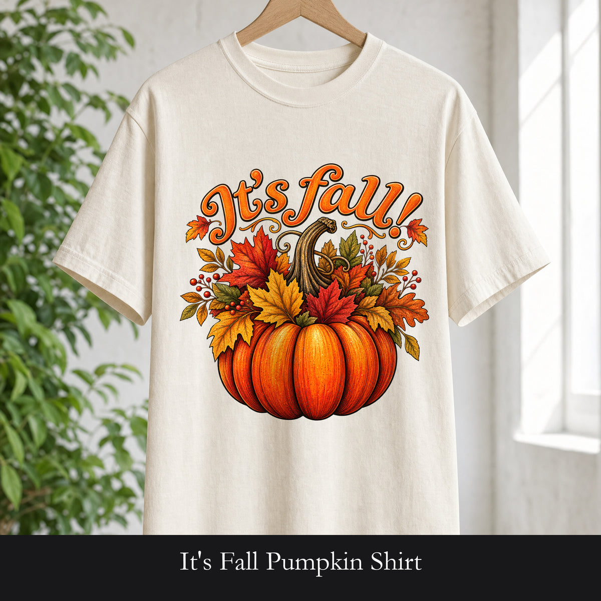 It's Fall Pumpkin Shirt | Autumn Leaves Harvest