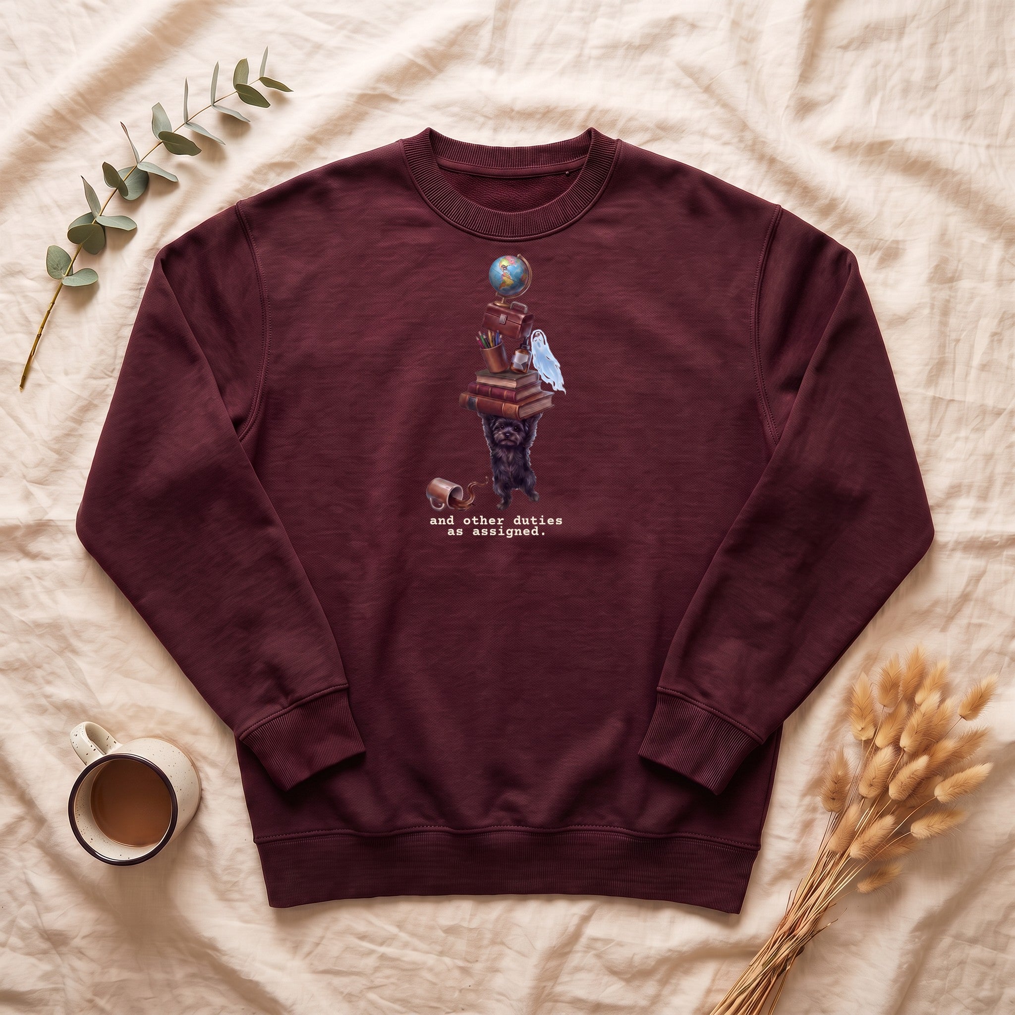 And Other Duties As Assigned Sweatshirt, Funny Paraprofessional Crewneck, School Staff Dog Sweatshirt, Teacher and Teacher Aide Gift