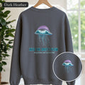 Into the Drift I Flow Shirt, Jellyfish Double Exposure Tee, Ocean Diver Sea Life Gift, Nautical Marine Sweatshirt