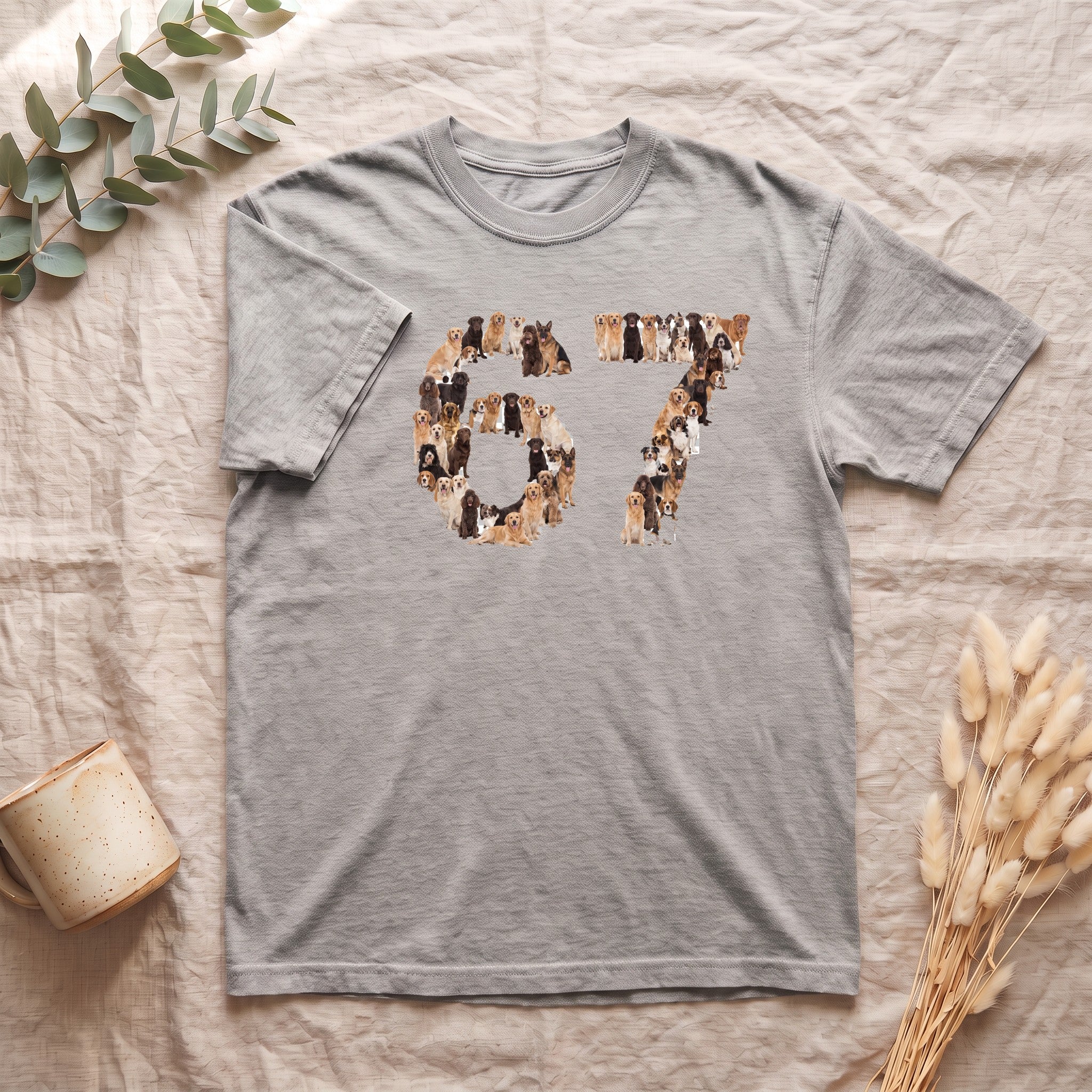 67 Dogs Shirt, Funny 67 Meme Dog Tee, Trendy Dog Number Gift, Dog Lover Sweatshirt