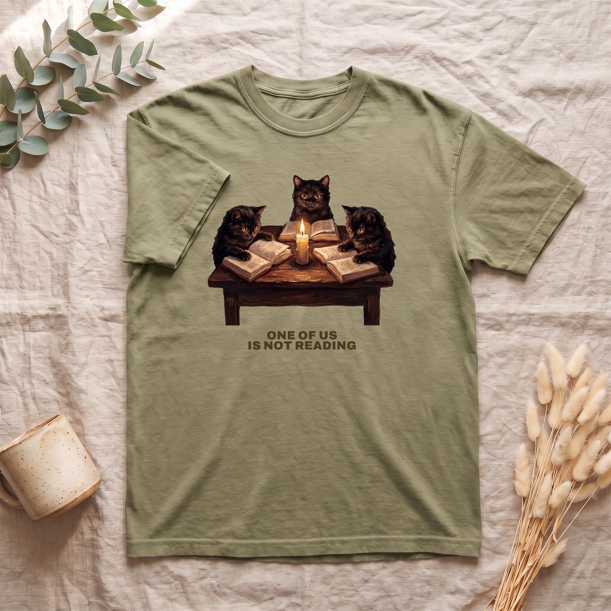 Book Club Cats Shirt, One Of Us Is Not Reading Tee, Funny Book Club Group Tee, Reader Cat Lover Gift