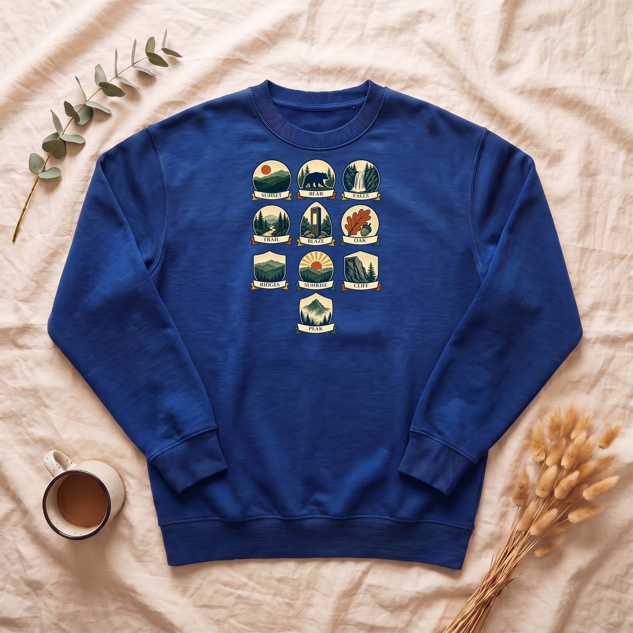 Appalachian Trail Shirt, Hiking Badge Tee, AT Thru Hiker Gift, Retro Adventure Nature Sweatshirt
