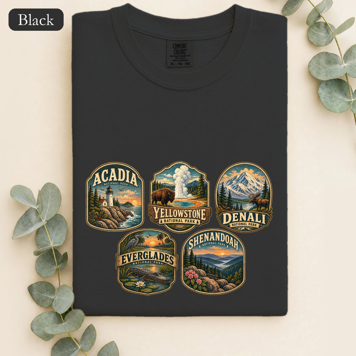 Southwest National Parks Shirt, Desert Badge Tee, Arizona Utah Hiking Gift, Retro Adventure Cactus Sweatshirt