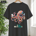 PhD in Multitasking Shirt, Funny Octopus Tee, Busy Mom Boss Gift, Painterly Ocean Humor Sweatshirt