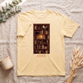 Shhh Librarian Cats Bookcase Shirt, Dark Academia Library Tee, Cozy Bookish Tee, Book Lover Librarian Gift