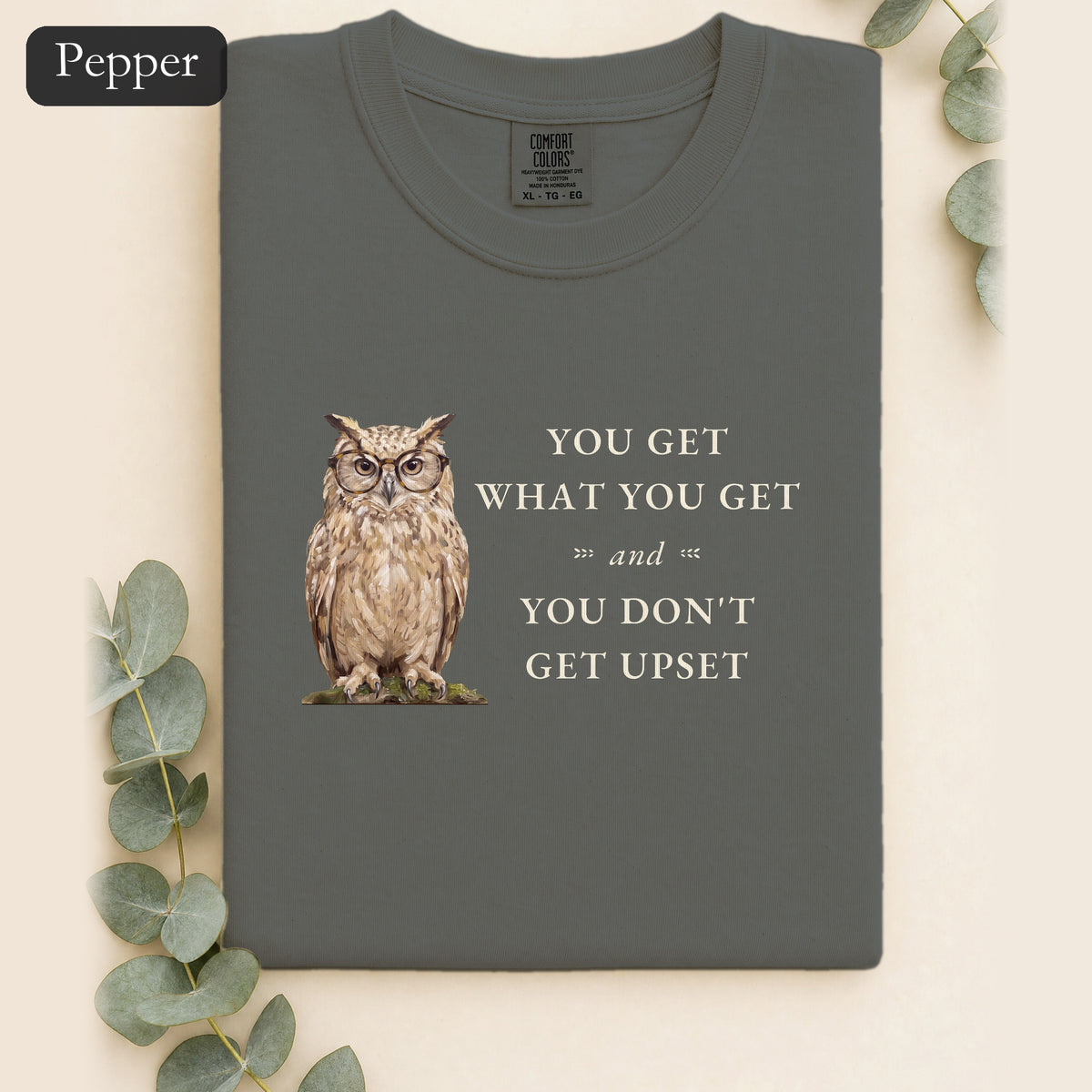 You Get What You Get Shirt, Funny Teacher Owl Tee, Classroom Saying Shirt, Back to School Gift, Preschool Teacher Tee