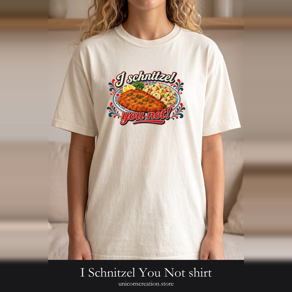 I Schnitzel You Not shirt | Schnitzel Plate Comfort Food Design