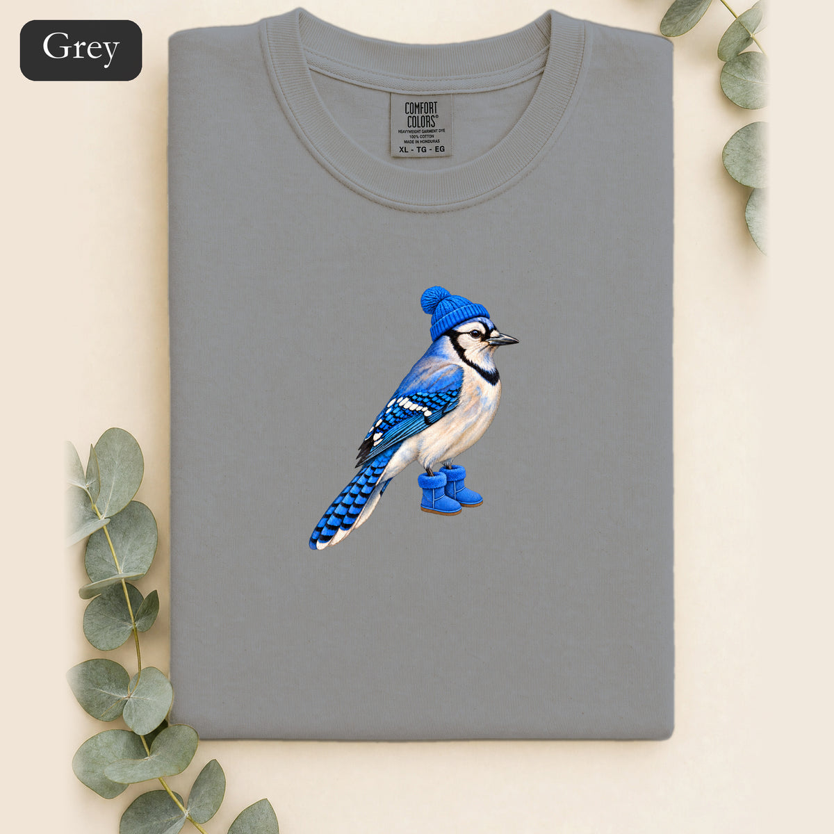 Blue Jay Illustration Shirt | Bird Graphic, Nature Theme