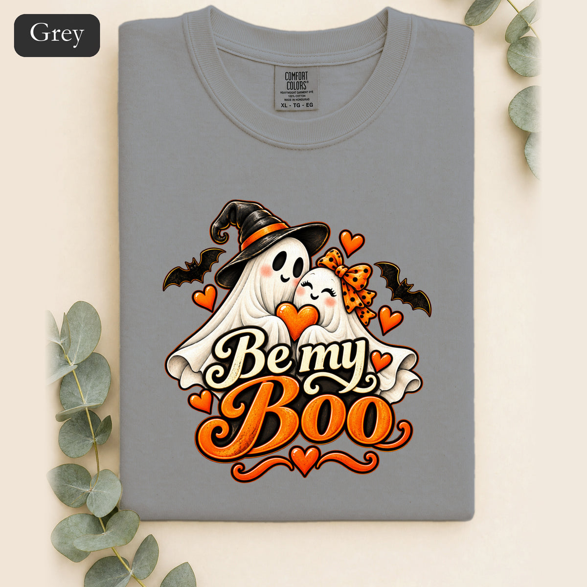 Be My Boo ghost couple Shirt | Halloween spooky hearts