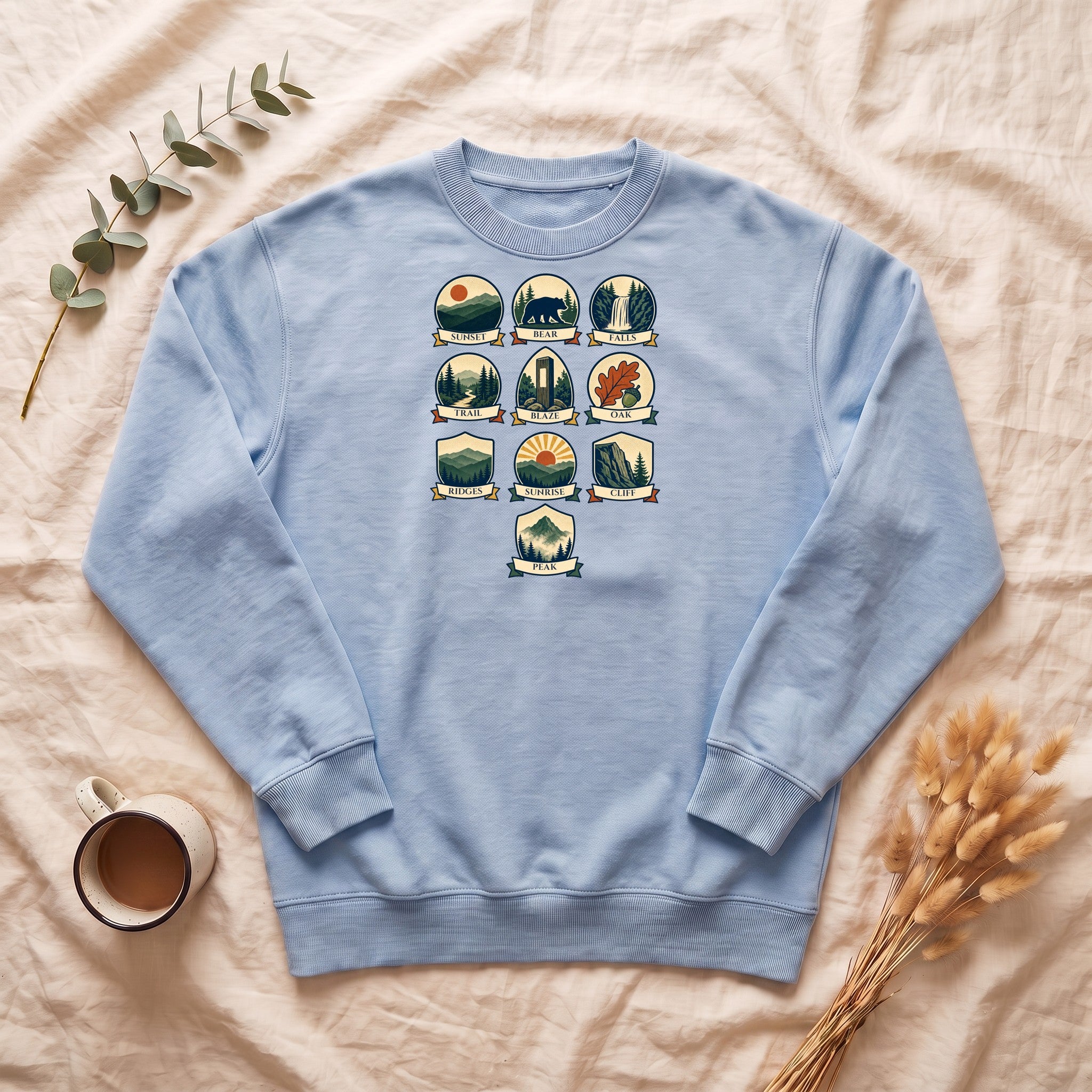 Appalachian Trail Shirt, Hiking Badge Tee, AT Thru Hiker Gift, Retro Adventure Nature Sweatshirt