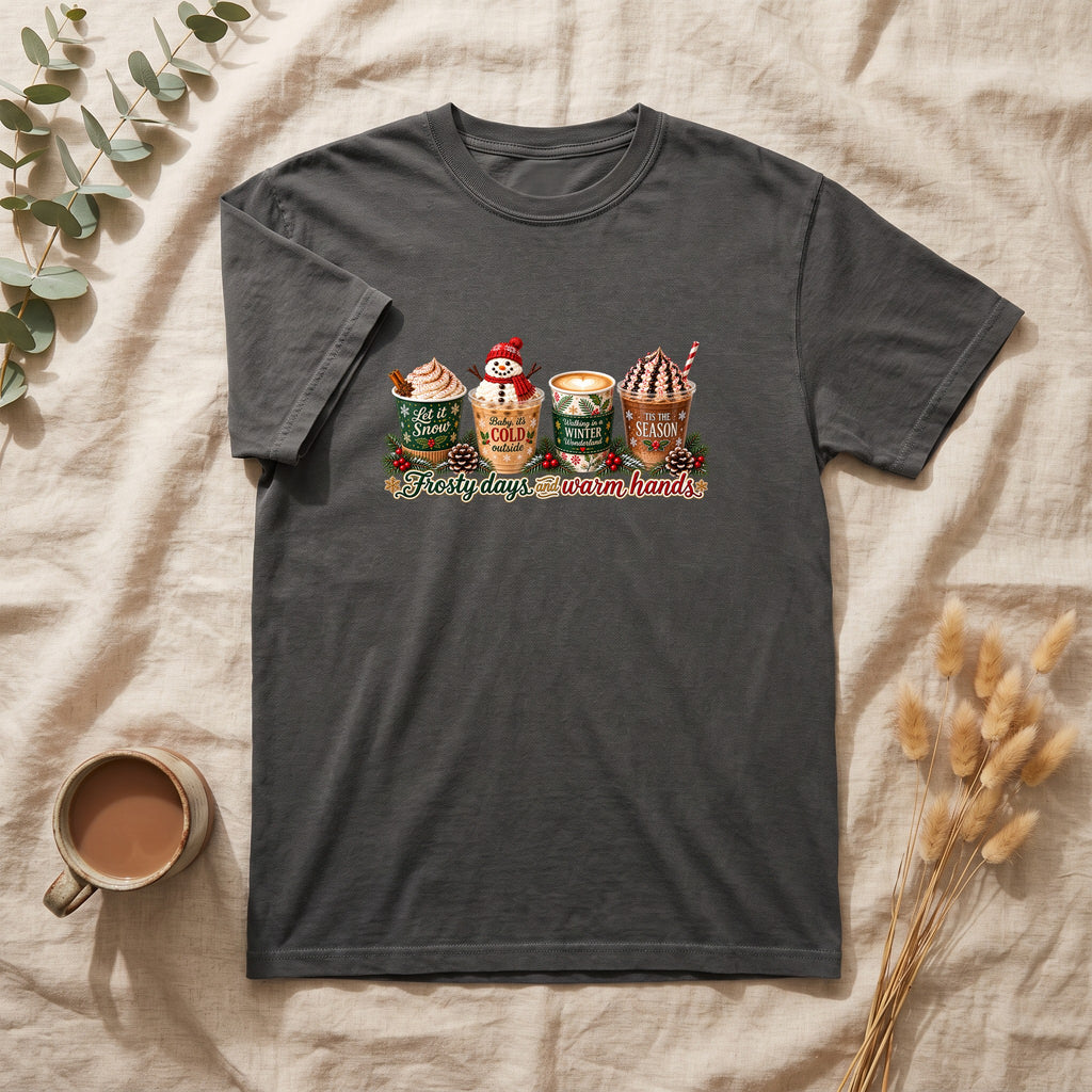 Cozy Holiday Hot Cocoa Graphic Shirt | Winter Drink Design