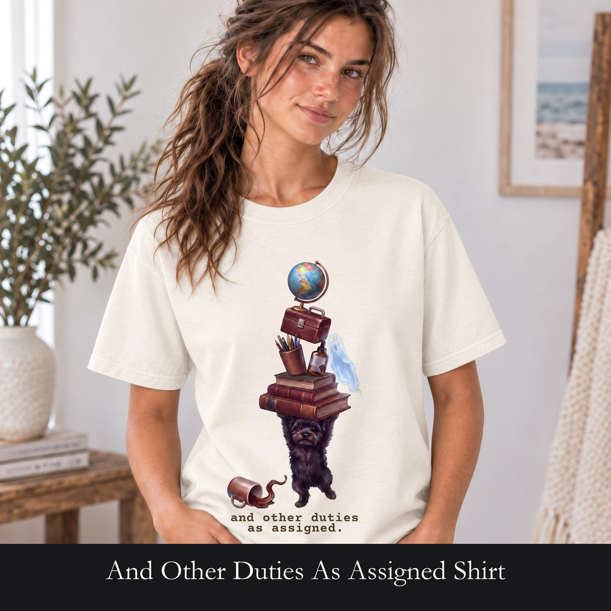 And Other Duties As Assigned Shirt, Funny Paraprofessional Tee, School Staff Dog Tee, Teacher and Teacher Aide Gift