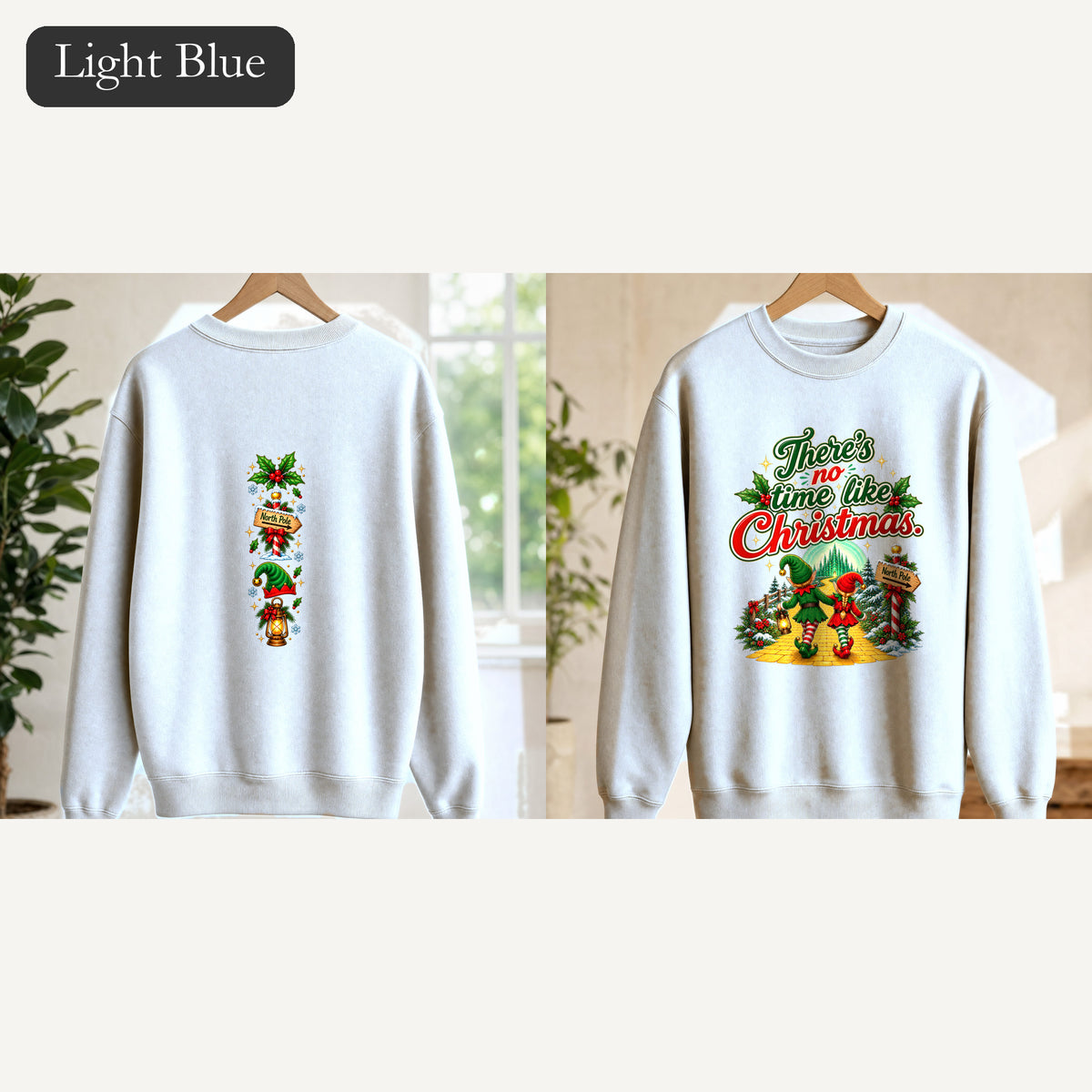 There is No Time Like Christmas Crewneck Sweatshirt | Elf Holiday Design