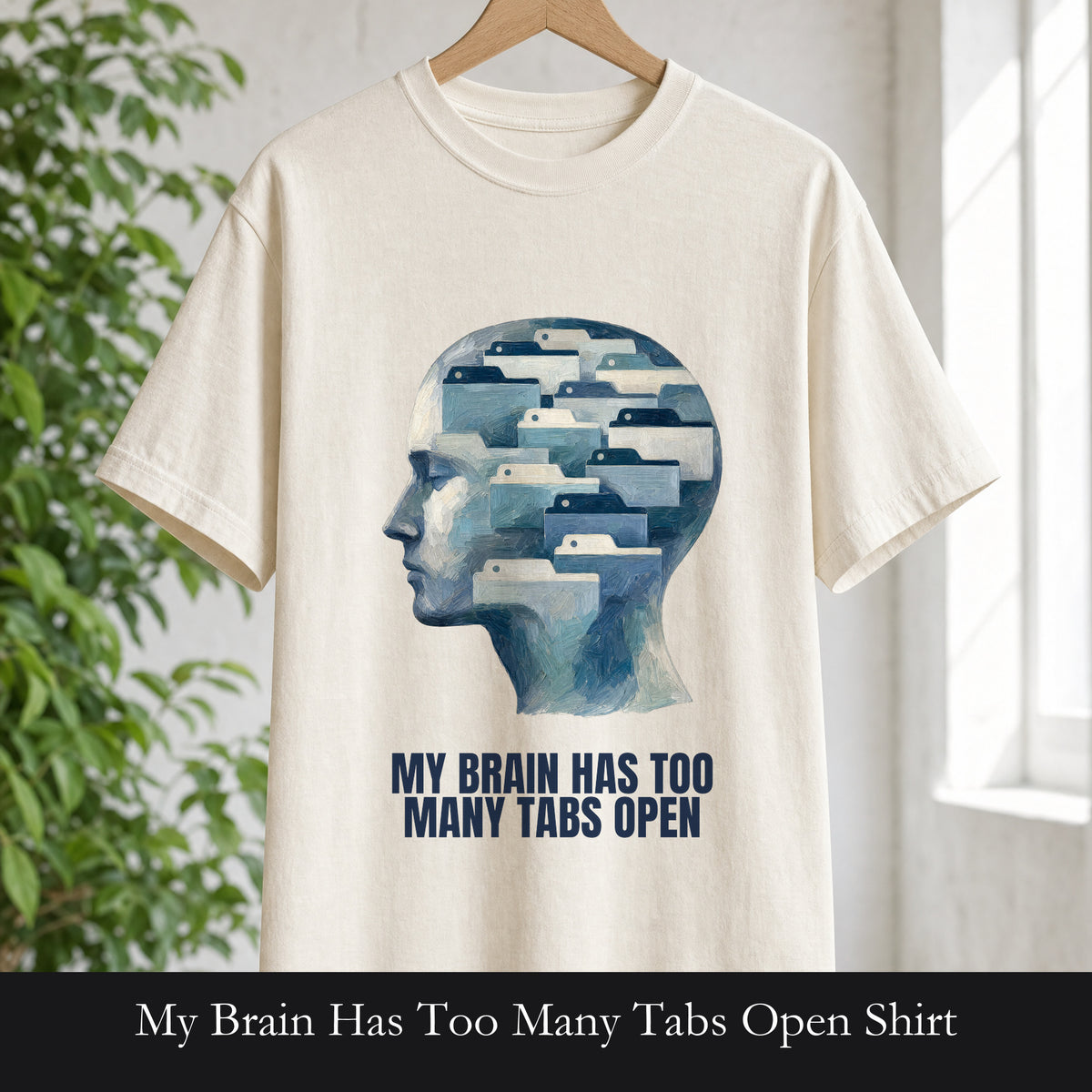 My Brain Has Too Many Tabs Open Shirt, Funny ADHD Tech Tee, Overwhelmed Programmer Gift, Sarcastic Sweatshirt