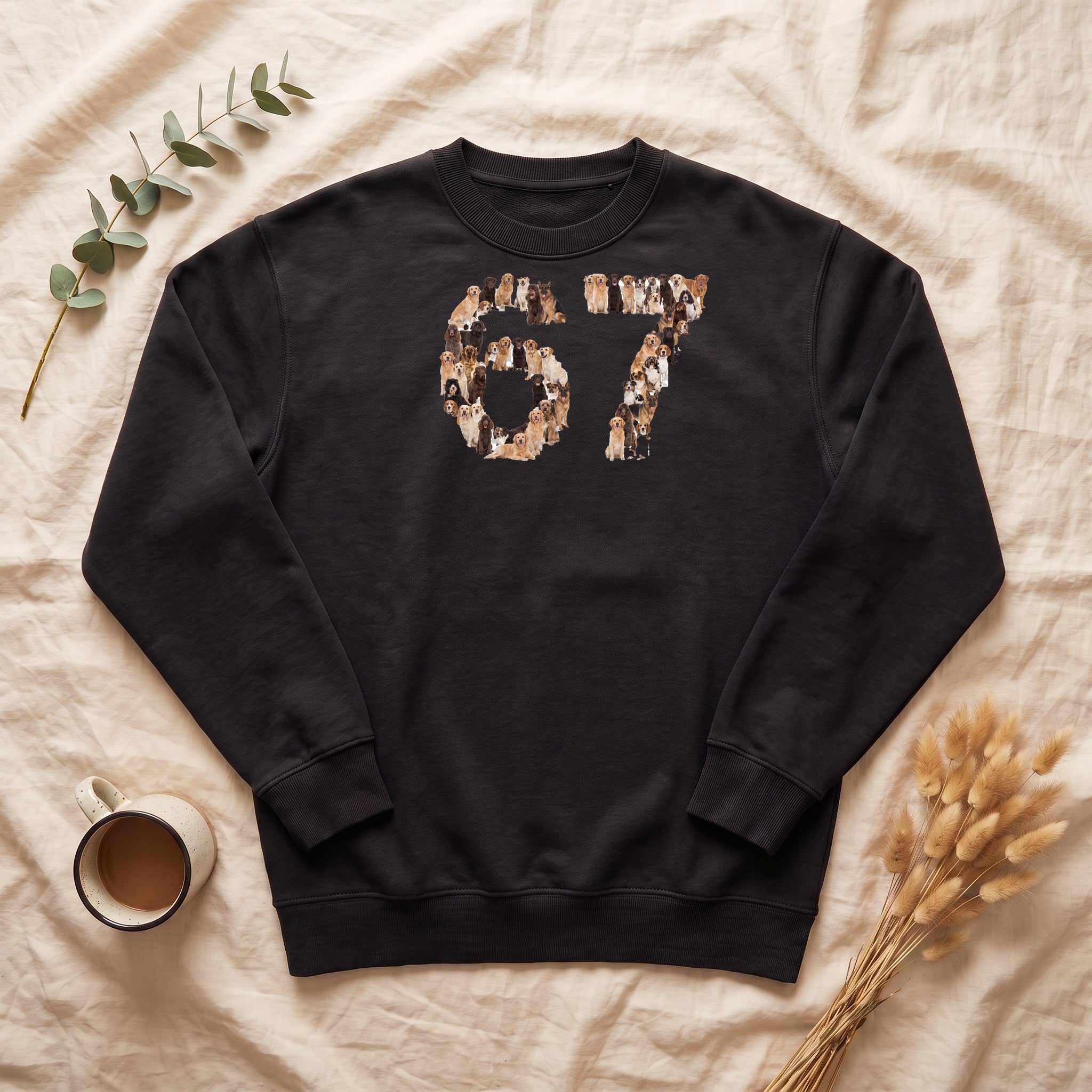 67 Dogs Shirt, Funny 67 Meme Dog Tee, Trendy Dog Number Gift, Dog Lover Sweatshirt