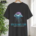 Into the Drift I Flow Shirt, Jellyfish Double Exposure Tee, Ocean Diver Sea Life Gift, Nautical Marine Sweatshirt