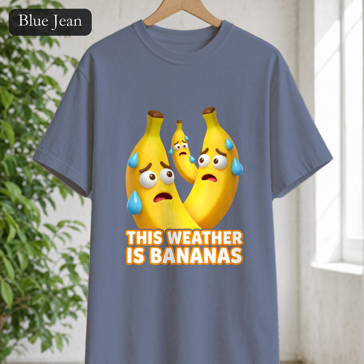 This Weather Is Bananas Shirt, Funny Sweating Banana Tee, Summer Heat Humor Gift, Hot Weather Pun Sweatshirt