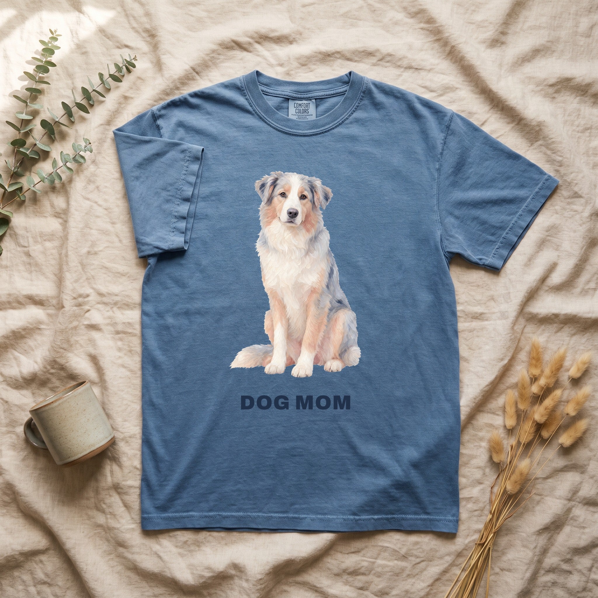 Dog Mom Shirt, Pastel Painterly Dog Tee, Cute Dog Lover Gift, Dog Owner Sweatshirt for Her