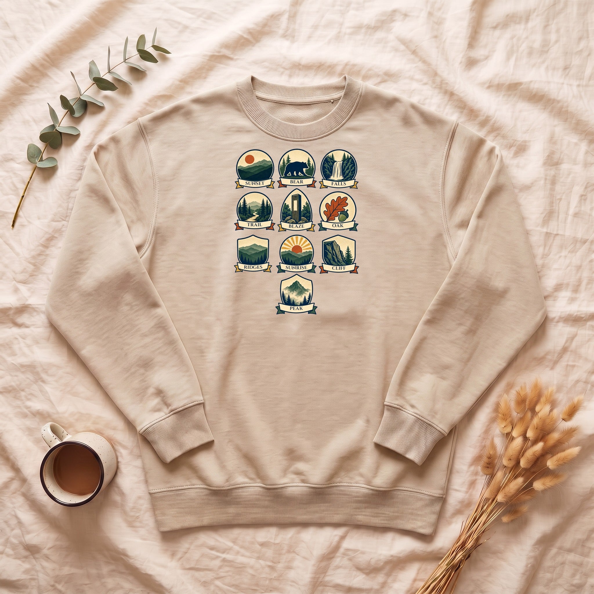Appalachian Trail Shirt, Hiking Badge Tee, AT Thru Hiker Gift, Retro Adventure Nature Sweatshirt