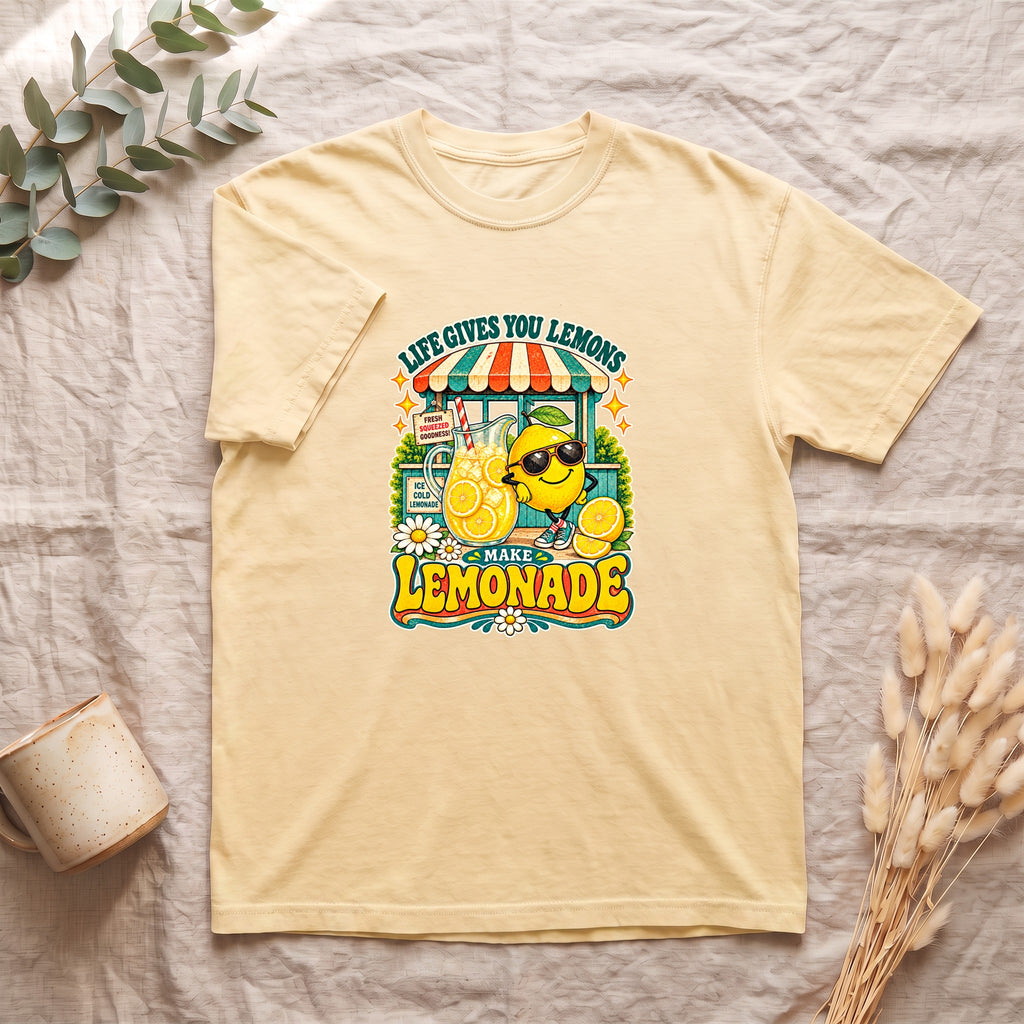 Shirt — "When Life Gives You Lemons, Make Lemonade" Cute Lemon Stand Graphic