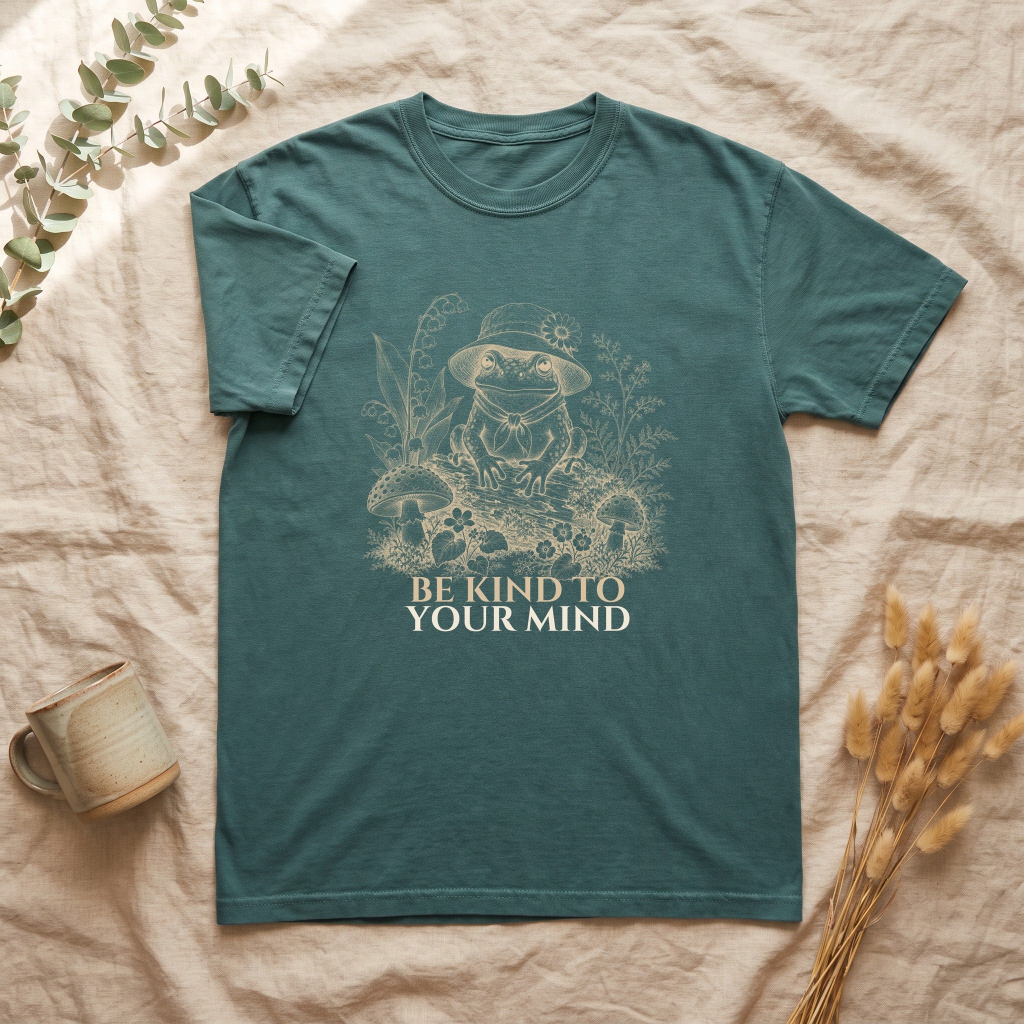 Be Kind To Your Mind Shirt, Cute Frog Tee, Mental Health Awareness Gift, Kawaii Frog Sweatshirt