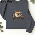 Slow Morning Coffee Club Sweatshirt | Coffee Club Design | Faux Embroidery