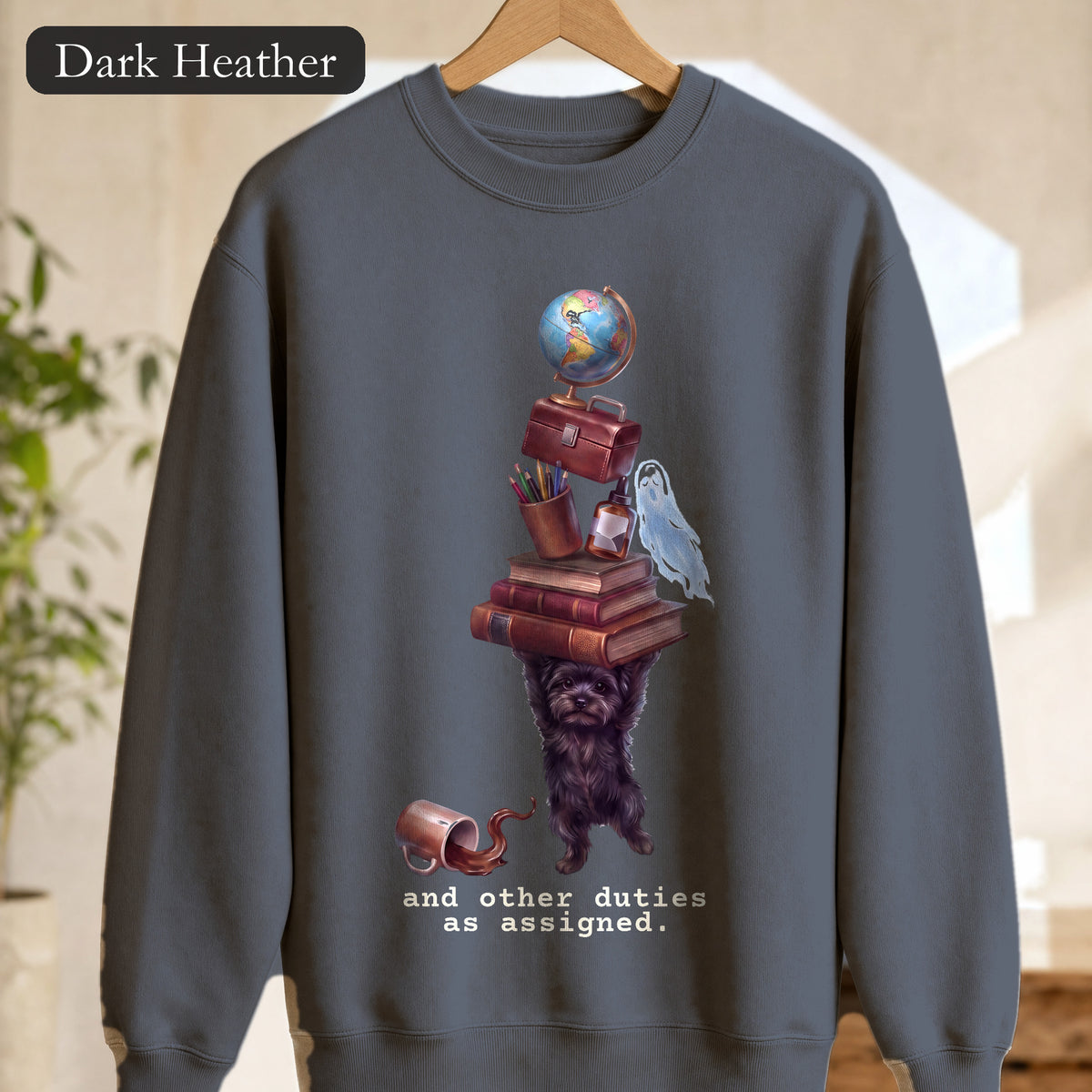 And Other Duties As Assigned Sweatshirt, Funny Paraprofessional Crewneck, School Staff Dog Sweatshirt, Teacher and Teacher Aide Gift