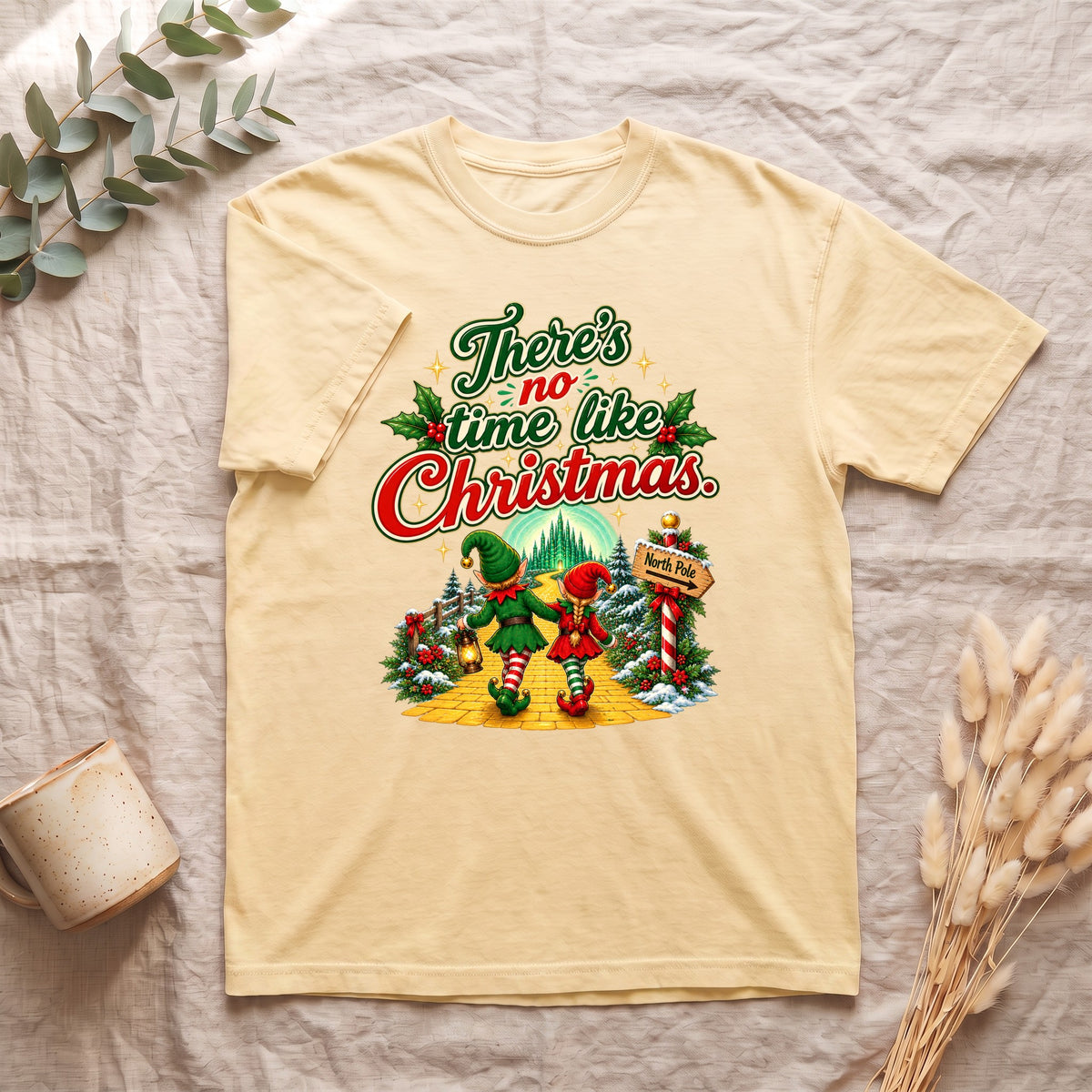 There is No Time Like Christmas Shirt | Elf Holiday Design