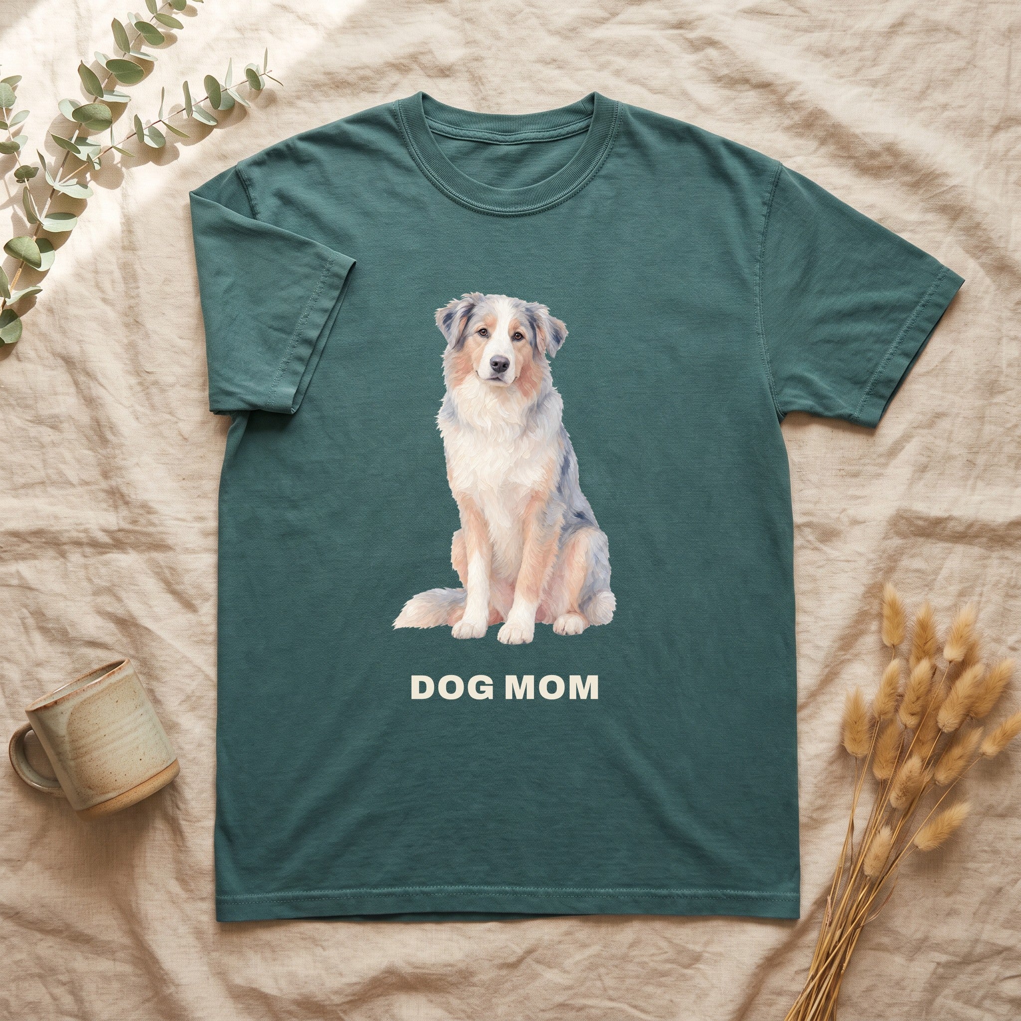 Dog Mom Shirt, Pastel Painterly Dog Tee, Cute Dog Lover Gift, Dog Owner Sweatshirt for Her