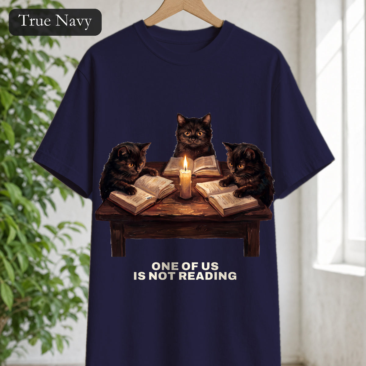 Book Club Cats Shirt, One Of Us Is Not Reading Tee, Funny Book Club Group Tee, Reader Cat Lover Gift