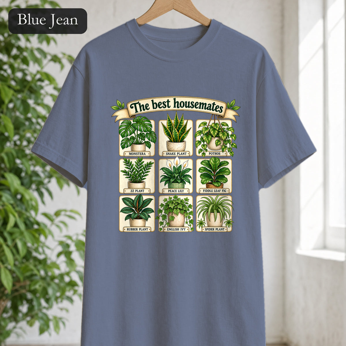 The Best Housemates plant grid Shirt | Tee