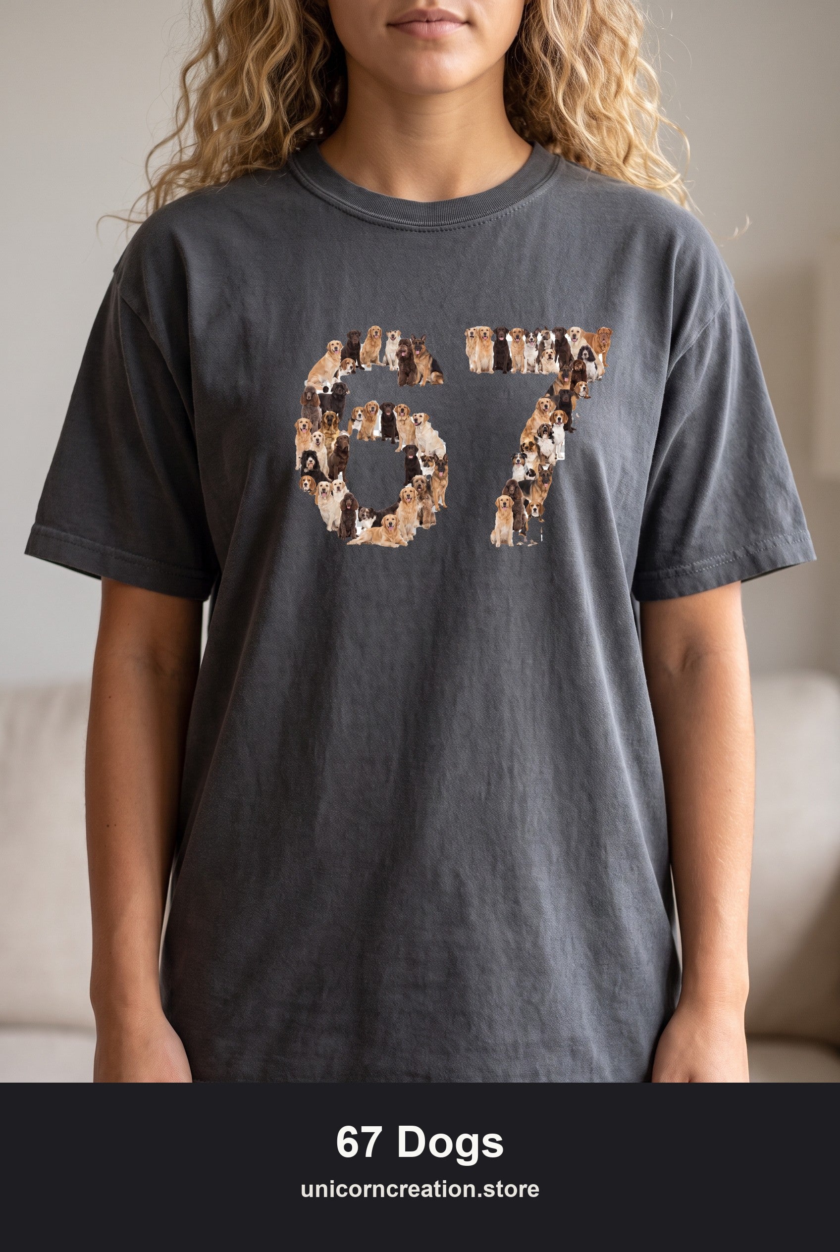 67 Dogs Shirt, Funny 67 Meme Dog Tee, Trendy Dog Number Gift, Dog Lover Sweatshirt