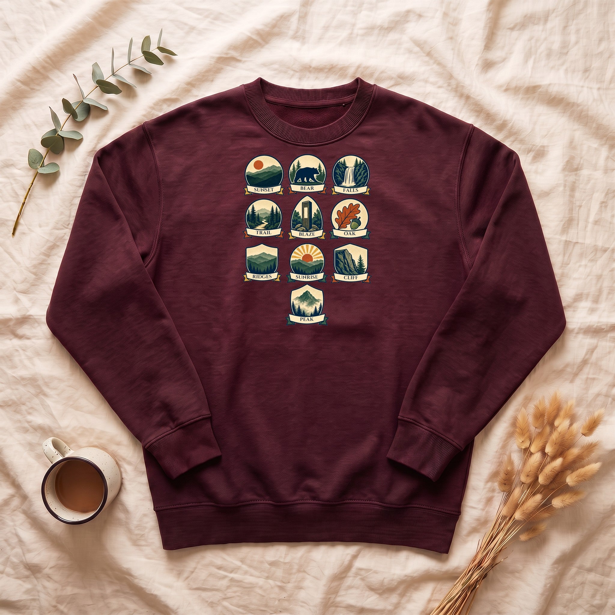 Appalachian Trail Shirt, Hiking Badge Tee, AT Thru Hiker Gift, Retro Adventure Nature Sweatshirt