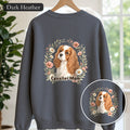Cavalier Mom Shirt, Cavalier King Charles Spaniel Tee, Dog Mom Gift, Wildflower Dog Lover Sweatshirt